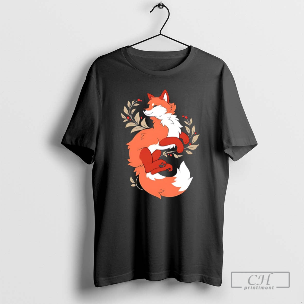 Premium Fox Red Cartoon Style Shirt Sweater - clothing by TeeHivey.com