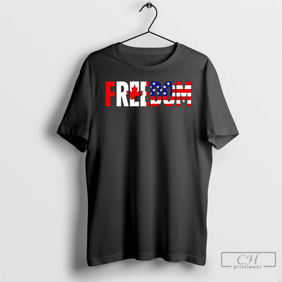 Premium Freedom Canada And Usa United 2025 T Shirts - clothing by TeeHivey.com