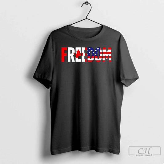 Premium Freedom Canada And Usa United 2025 T Shirts - clothing by TeeHivey.com