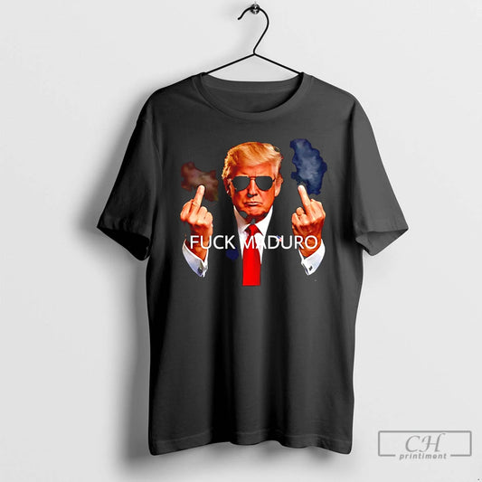 Premium Fuck Nicolas Maduro Moros Donald Trump Middle Finger - clothing by TeeHivey.com