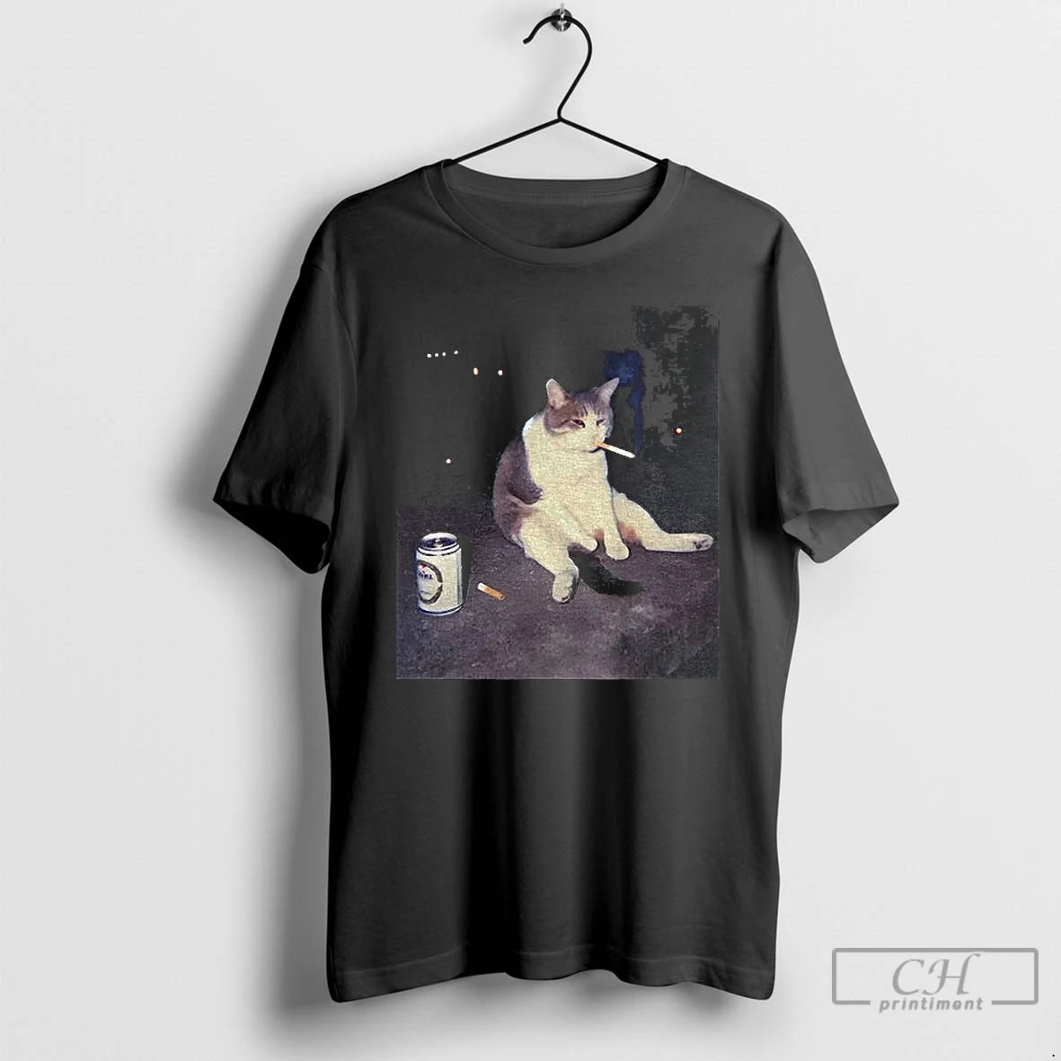 Premium Funny Smoking Cat Cigarette Cat - clothing by TeeHivey.com