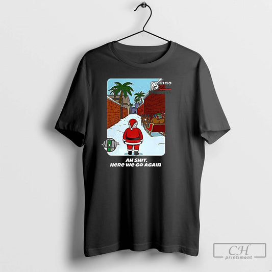 Premium Gta San Andreas Santa Ah Shit Here We Go Again Christmas T Shirts Sweater - clothing by TeeHivey.com