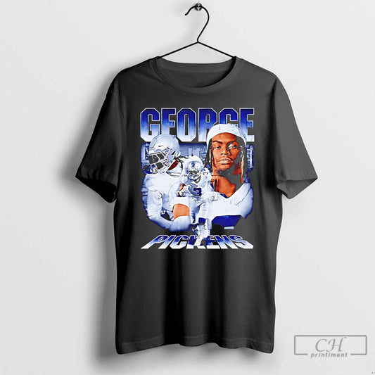 Premium George Pickens Dallas Cowboys Football Player Collage Vintage T Shirts - clothing by TeeHivey.com