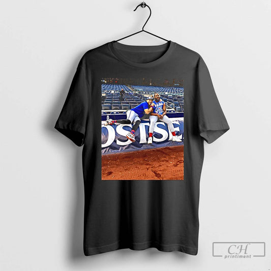 Premium Georges Springer And Vladdy Jr Celebrate Victory Ceramic Ceramic And Classic Dad Cap - clothing by TeeHivey.com
