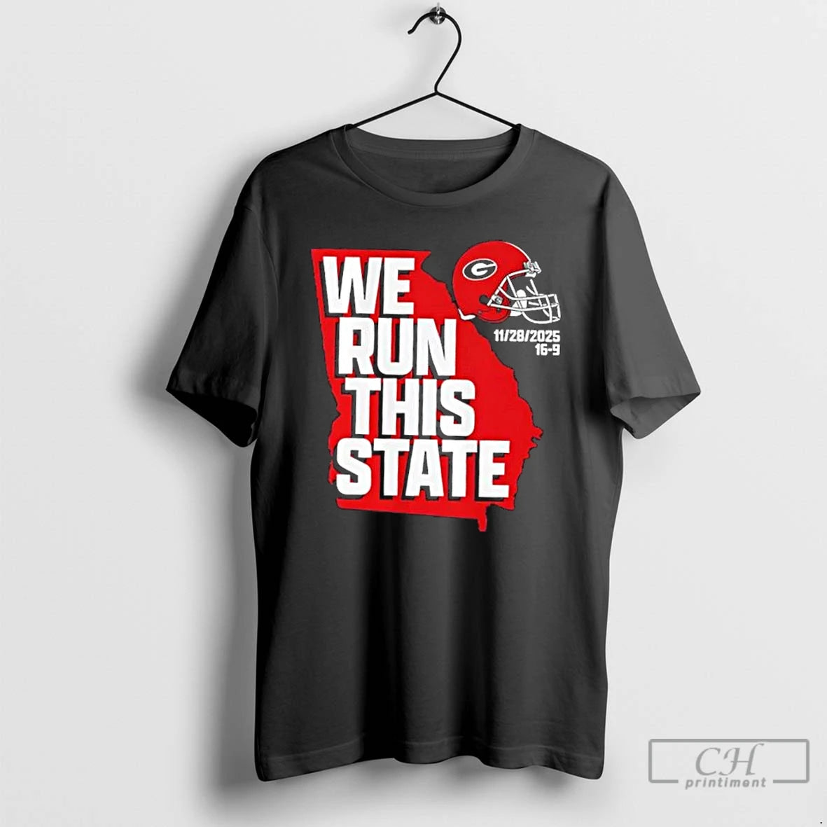 Premium Georgia Bulldogs Football We Run This State 2025 - clothing by TeeHivey.com