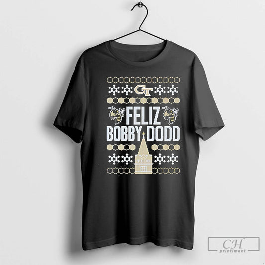 Premium Georgia Tech Feliz Bobby Dodd Ugly Christmas - clothing by TeeHivey.com