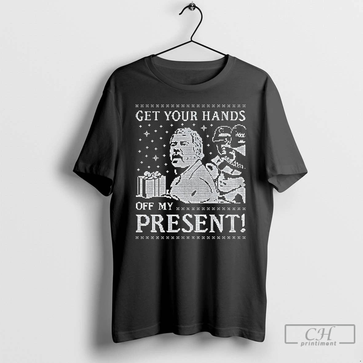 Premium Get Your Hands Off My Present Xmas - clothing by TeeHivey.com