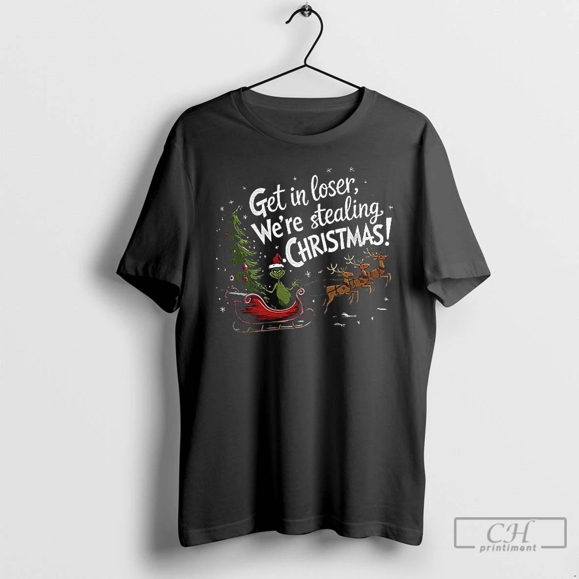 Premium Get In Loser Were Stealing Merry Christmas - clothing by TeeHivey.com