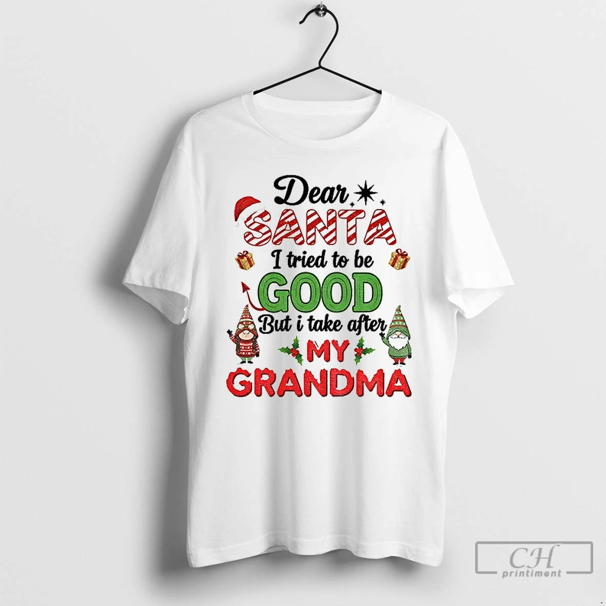 Premium Gnome Couple Dear Santa I Tried To Be Good But I Take After My - clothing by TeeHivey.com