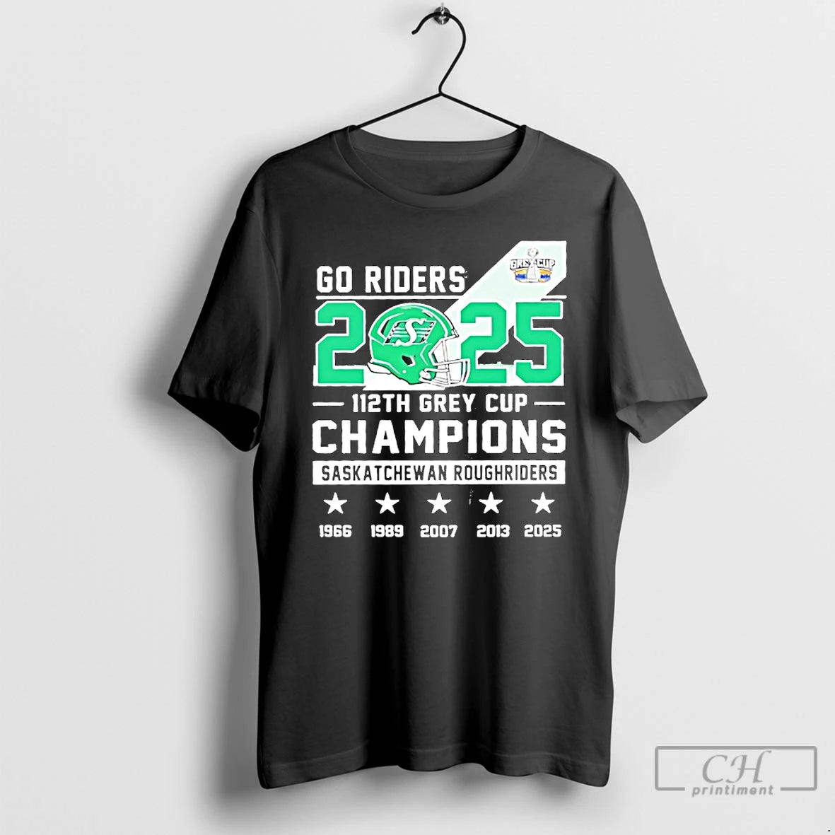 Premium Go Riders 2025 112th Gray Cup Champions Saskatchewan Roughriders - clothing by TeeHivey.com