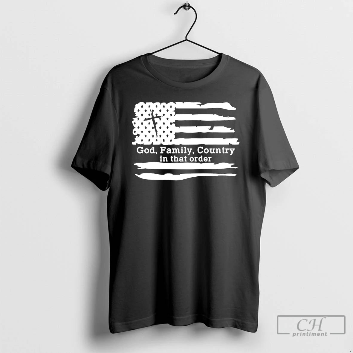 Premium God Family Country In That Order 2025 Usa Flag T Shirts - clothing by TeeHivey.com