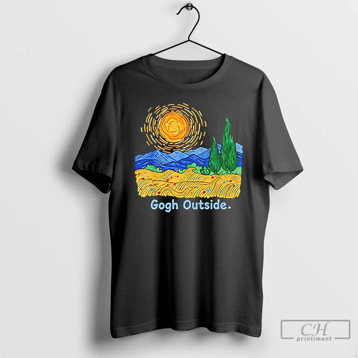 Premium Gogh Outside Starry Night - clothing by TeeHivey.com