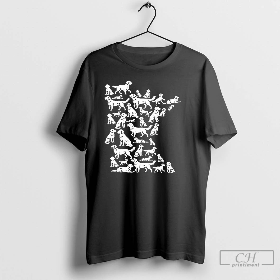 Premium Golden Retriever Arrange Minnesota State T Shirts - clothing by TeeHivey.com