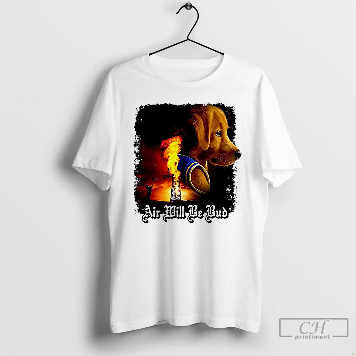 Premium Golden Retriever Oil Rig Air Will Be Bud T Shirts - clothing by TeeHivey.com