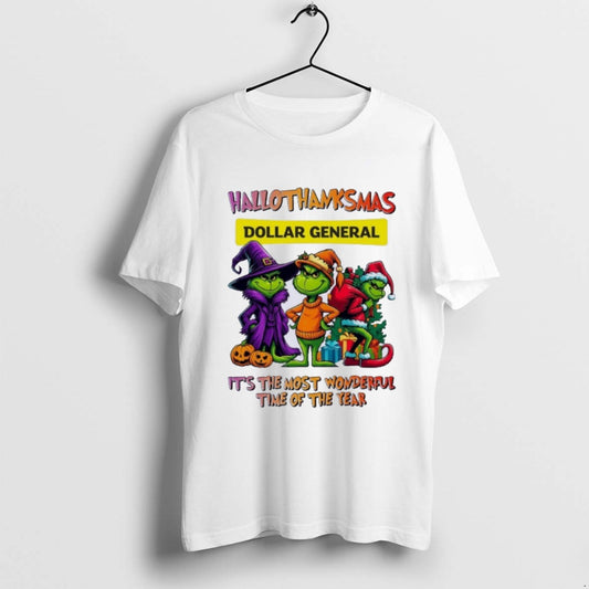 Premium Grinch X Dollar General Hallothanksmas Its The Most Wonderful Time Of The Year - clothing by TeeHivey.com