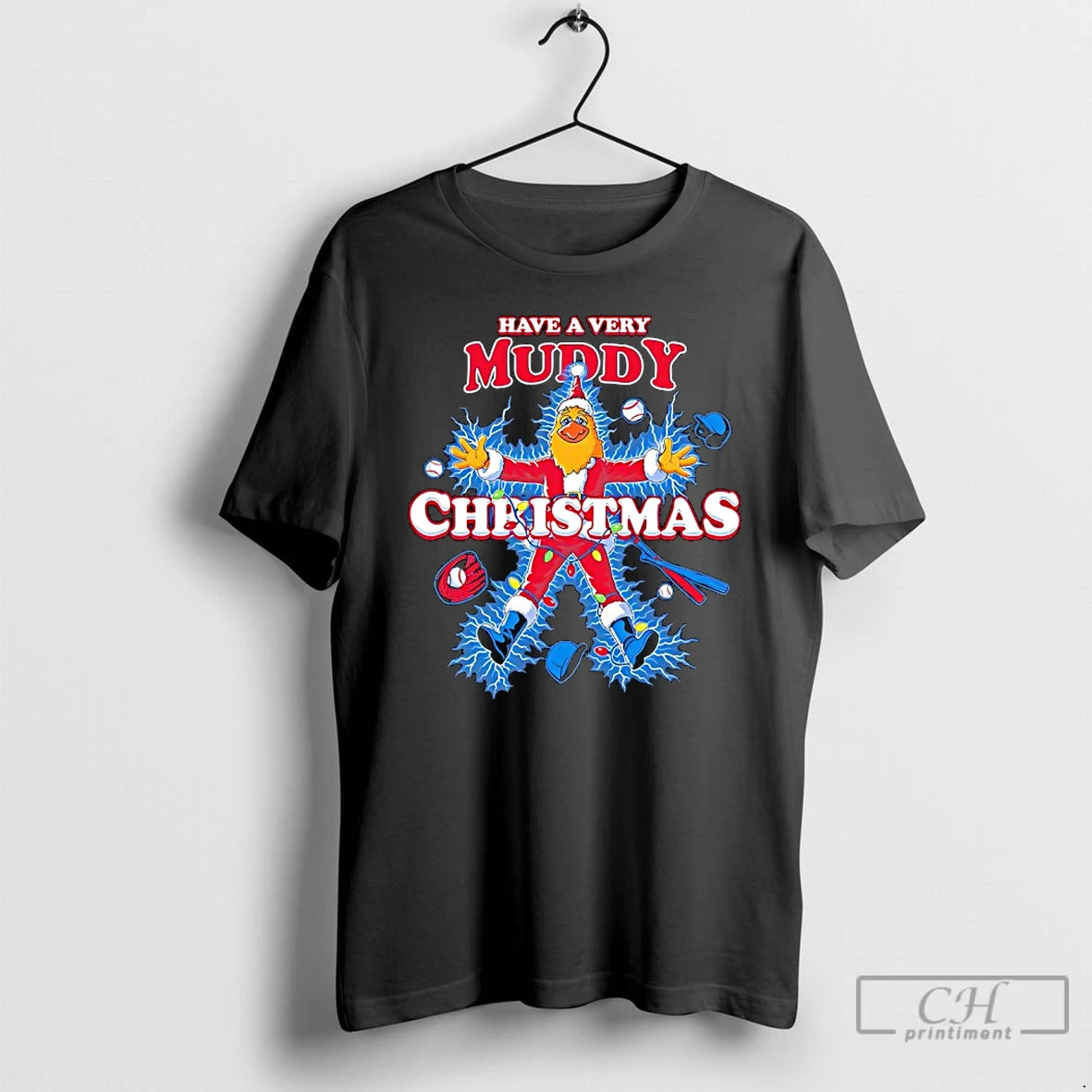 Premium Have A Very Muddy Toledo Mud Hens Mascot Shock Christmas - clothing by TeeHivey.com