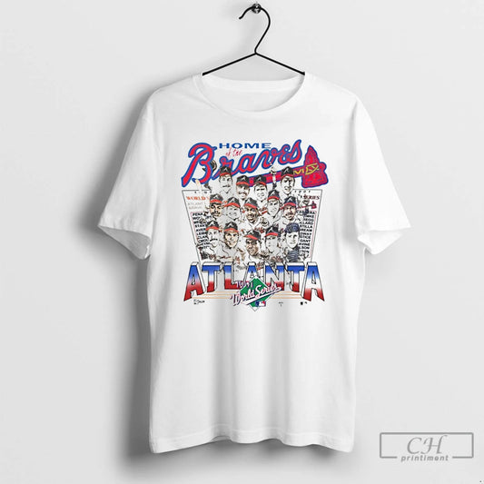 Premium Home Of The Atlanta Braves 1991 World Series Caricature - clothing by TeeHivey.com