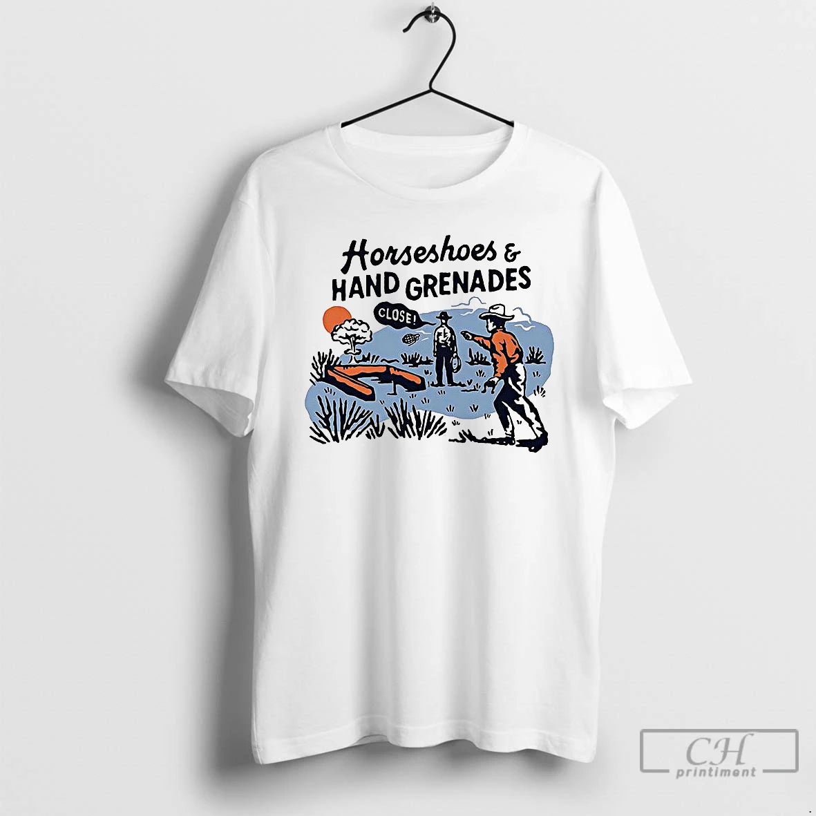 Premium Horseshoes And Hand Grenades T Shirts - clothing by TeeHivey.com