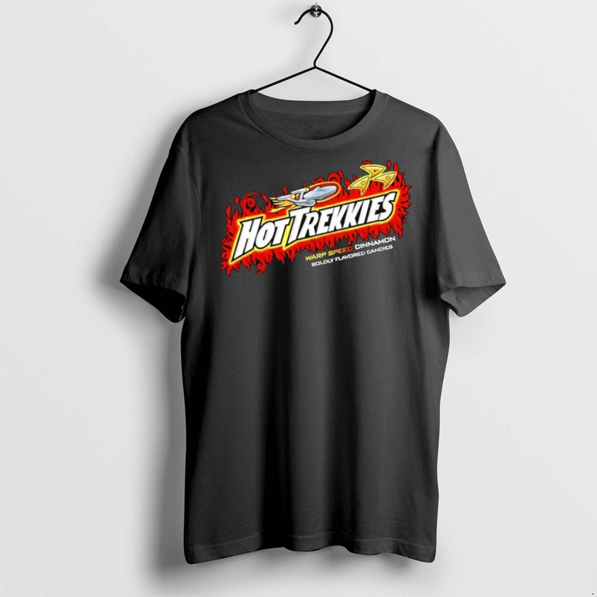 Premium Hot Trekkies Warp Speed Cinnamon Boldly Flavored Candies T Shirts - clothing by TeeHivey.com