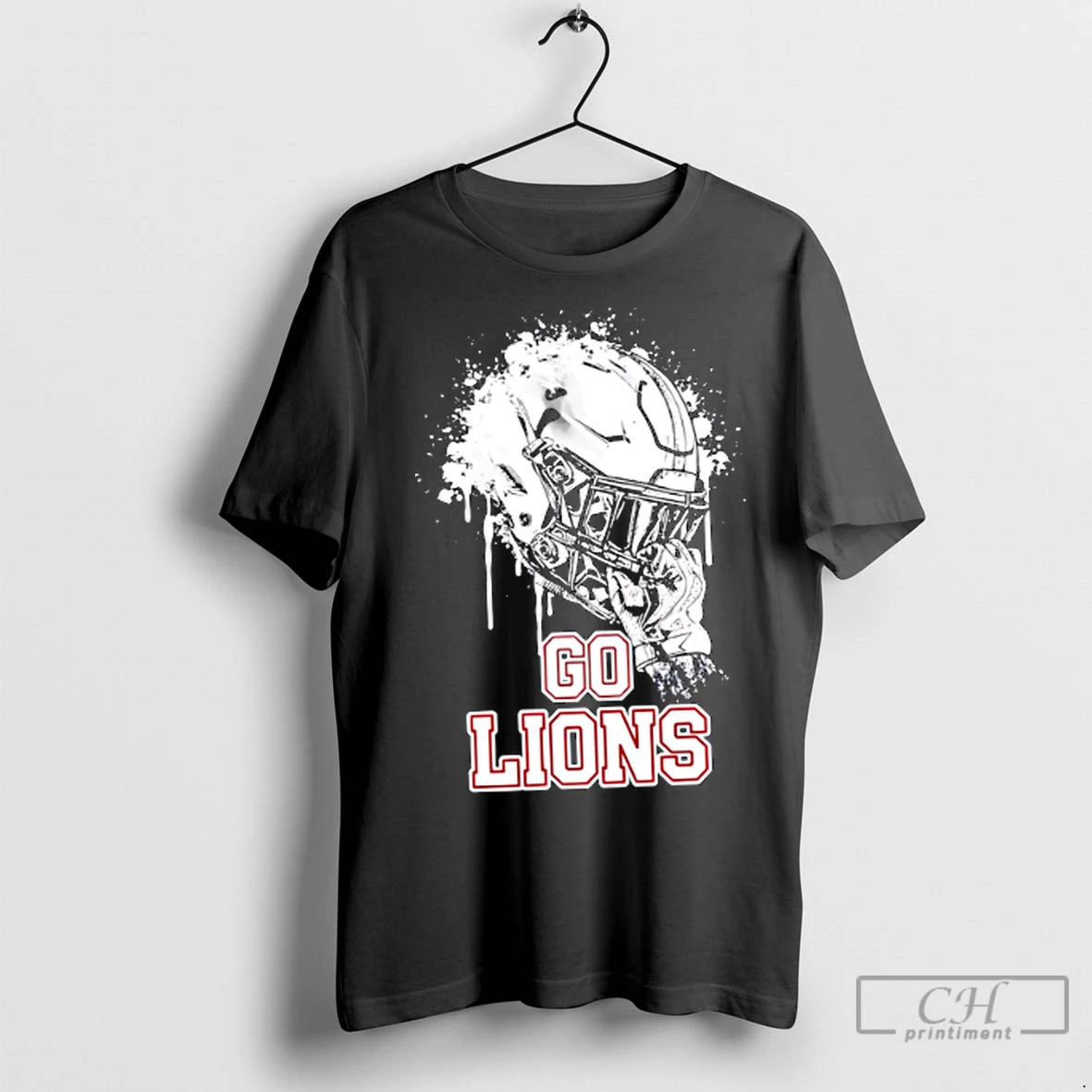 Premium Hubbertville Football Lions Go Lions Helmet