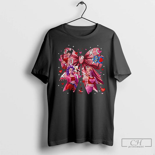Premium Huntrix Coquette Valentine Kpop Demon Hunters - clothing by TeeHivey.com
