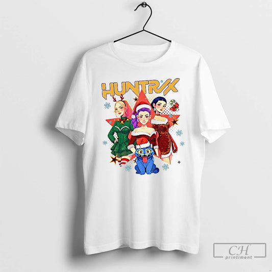 Premium Huntrix Kpop Demon Hunter Anime Girl Christmas 2025 T Shirts - clothing by TeeHivey.com