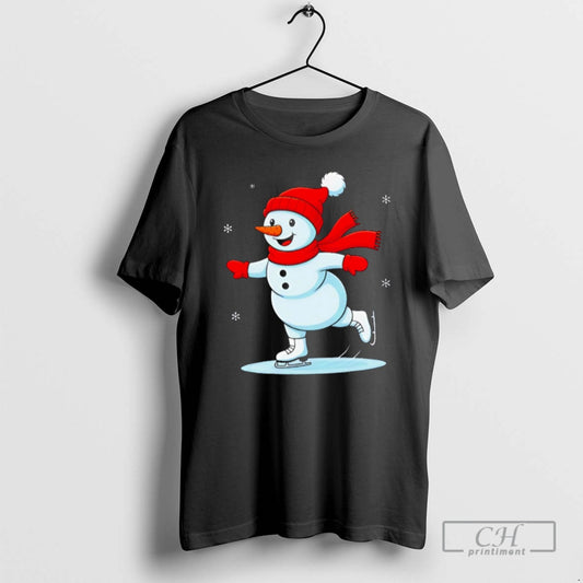 Premium Ice Skating Snowman Christmas Funny Shirt Sweater - clothing by TeeHivey.com