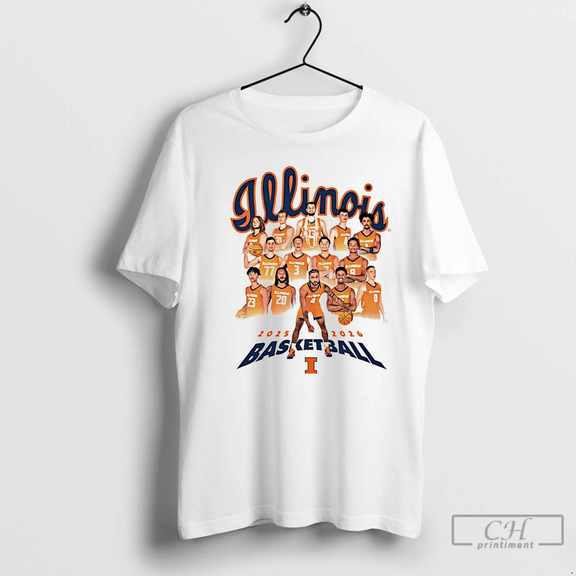 Premium Illinois Mens Basketball Team 2025 2026 Collage Christmas - clothing by TeeHivey.com