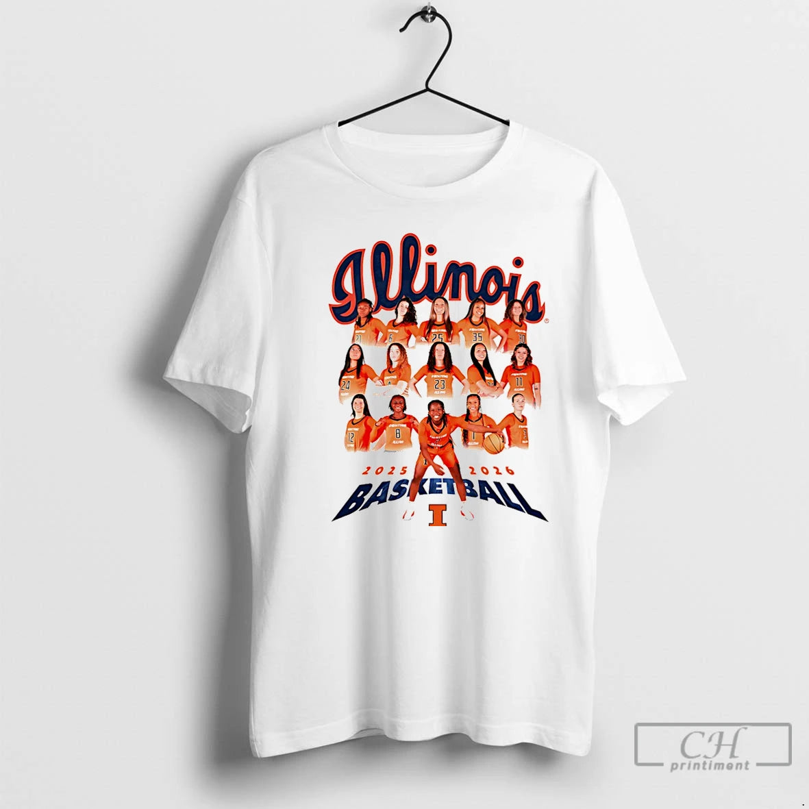 Premium Illinois Womens Basketball Team 2025 2026 Collage Christmas - clothing by TeeHivey.com