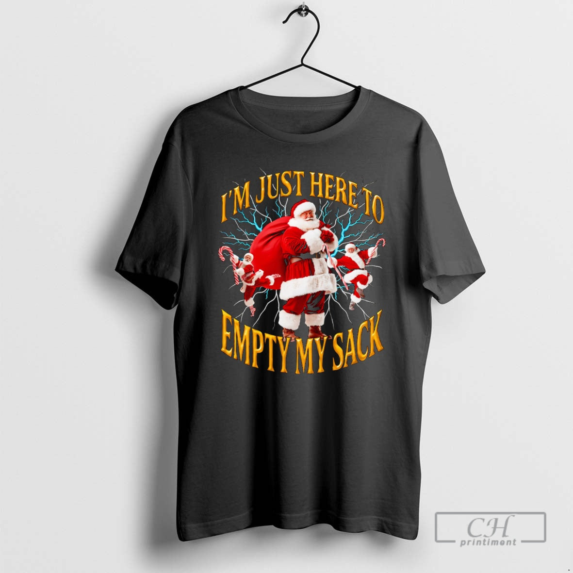 Premium Im Just Here To Empty My Sack Santa Shirt Sweater - clothing by TeeHivey.com