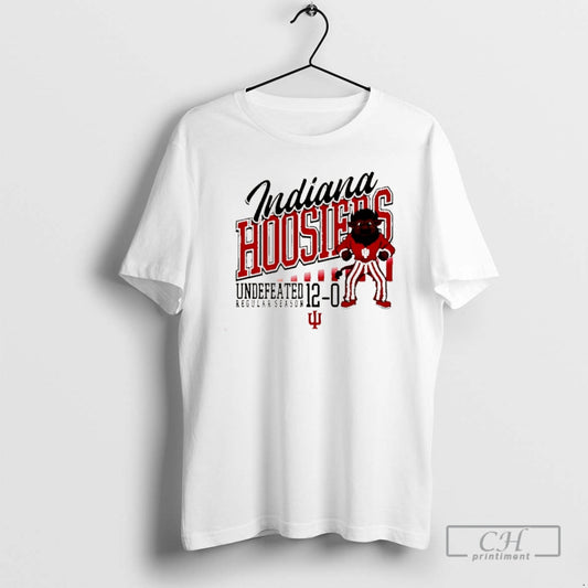 Premium Indiana Football Undefeated Season 2025 12 0 Mascot Christmas Shirt Sweater - clothing by TeeHivey.com
