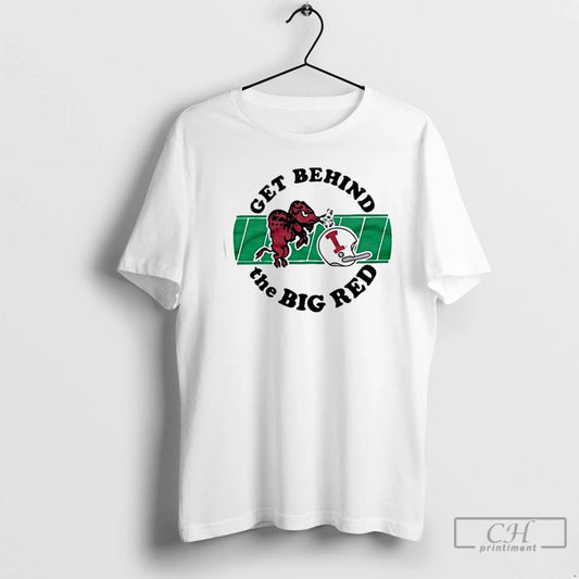 Premium Indiana University Get Behind The Big Red Caricature - clothing by TeeHivey.com