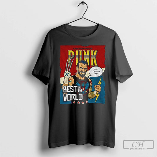 Premium Its Clobberin Time Best In The Work Chicago Made Punk Cm Punk Wolverine Inspired - clothing by TeeHivey.com