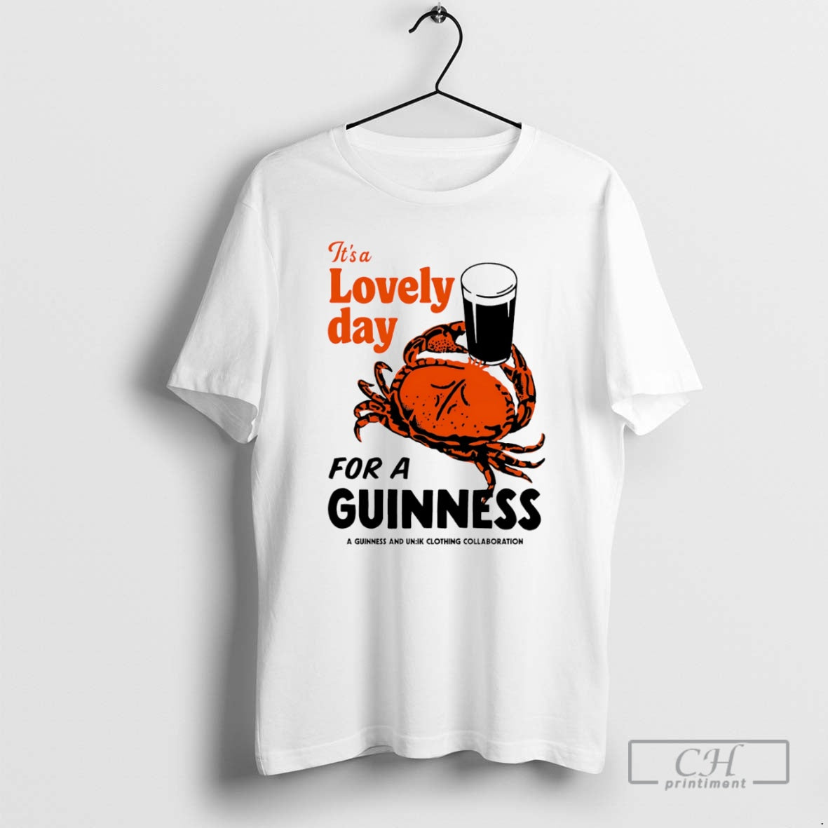 Premium Its A Lovely Day For Guinness Guinness Crab Shirt Sweater - clothing by TeeHivey.com