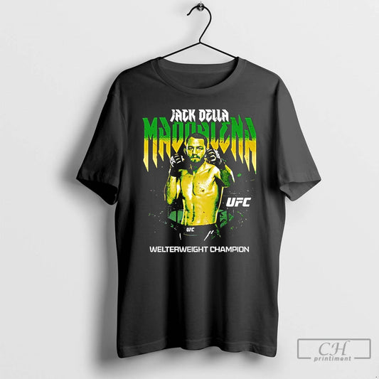 Premium Jack Della Maddalena Fighter Welterweight Champion Pose T Shirts - clothing by TeeHivey.com