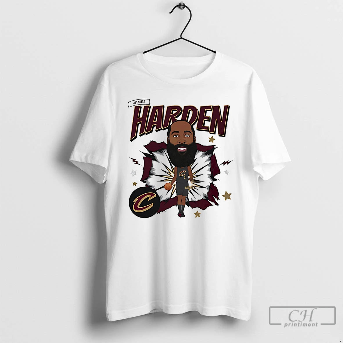 Premium James Harden Cleveland Cavaliers Caricature Signature - clothing by TeeHivey.com