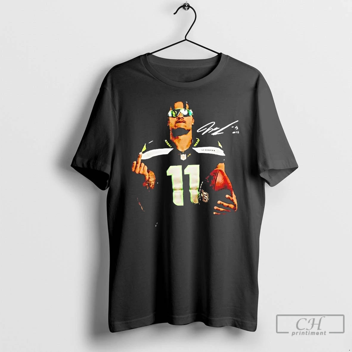 Premium Jaxon Smith Njigba Middle Finger Signature - clothing by TeeHivey.com