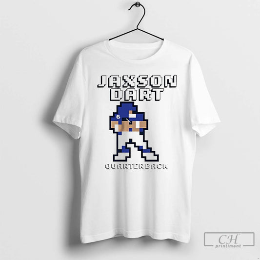 Premium Jaxson Dart New York Giants Quarterback Retro Baller T Shirts - clothing by TeeHivey.com