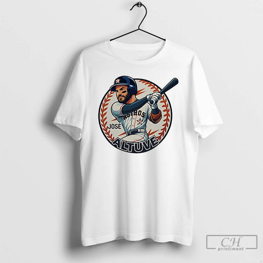 Premium Jose Altuve Houston Astros Legend Caricature - clothing by TeeHivey.com