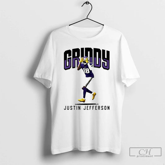 Justin Jefferson Griddy Signature Graphic - clothing by TeeHivey.com