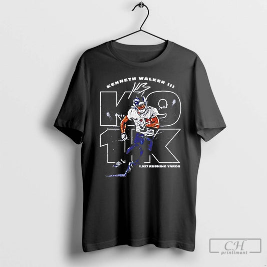 Premium Kenneth Walker Iii 1027 Rushing Yards Signature - clothing by TeeHivey.com