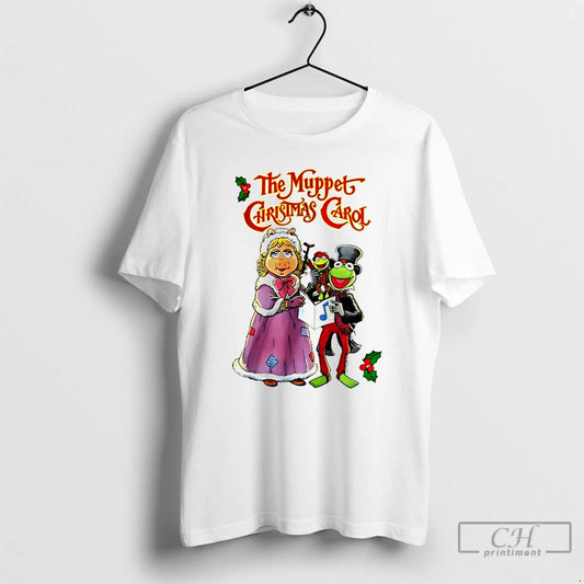Premium Kermit Miss Piggy Tiny Tim The Muppet Christmas Carol T Shirts - clothing by TeeHivey.com