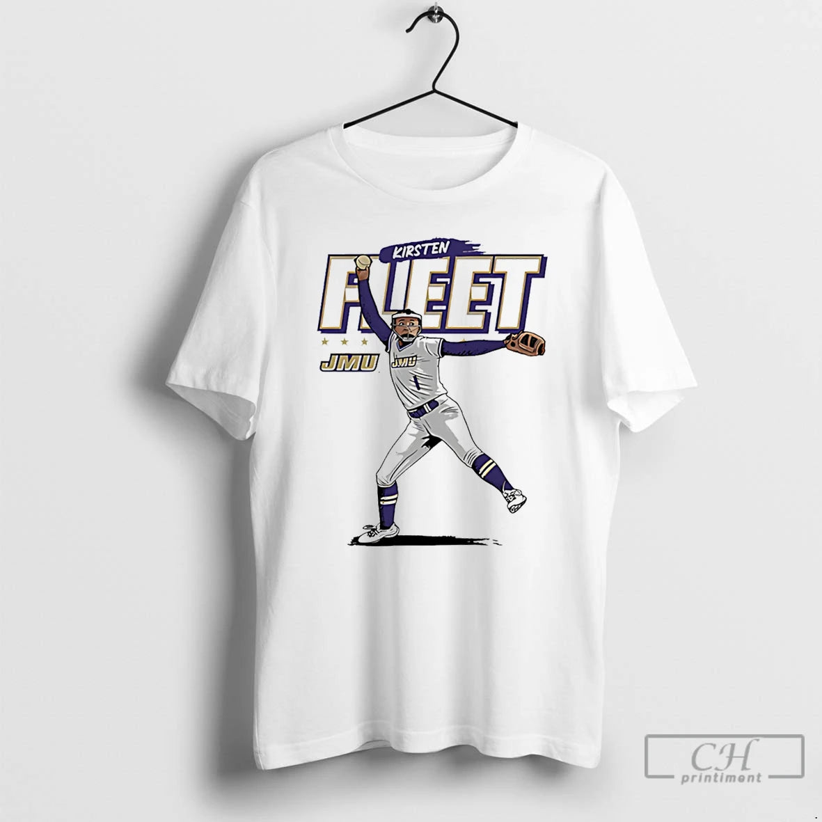 Premium Kirsten Fleet Jmu Softball Ncaa Caricature - clothing by TeeHivey.com
