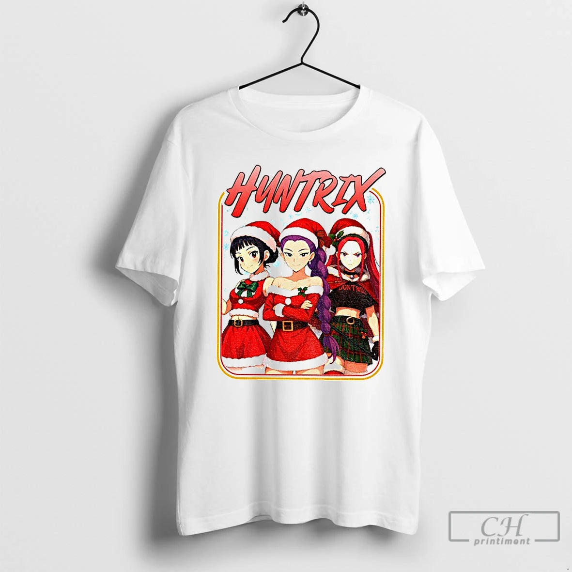 Premium Kpop Demon Hunter Saja Girls Christmas Huntrix 2025 T Shirts - clothing by TeeHivey.com