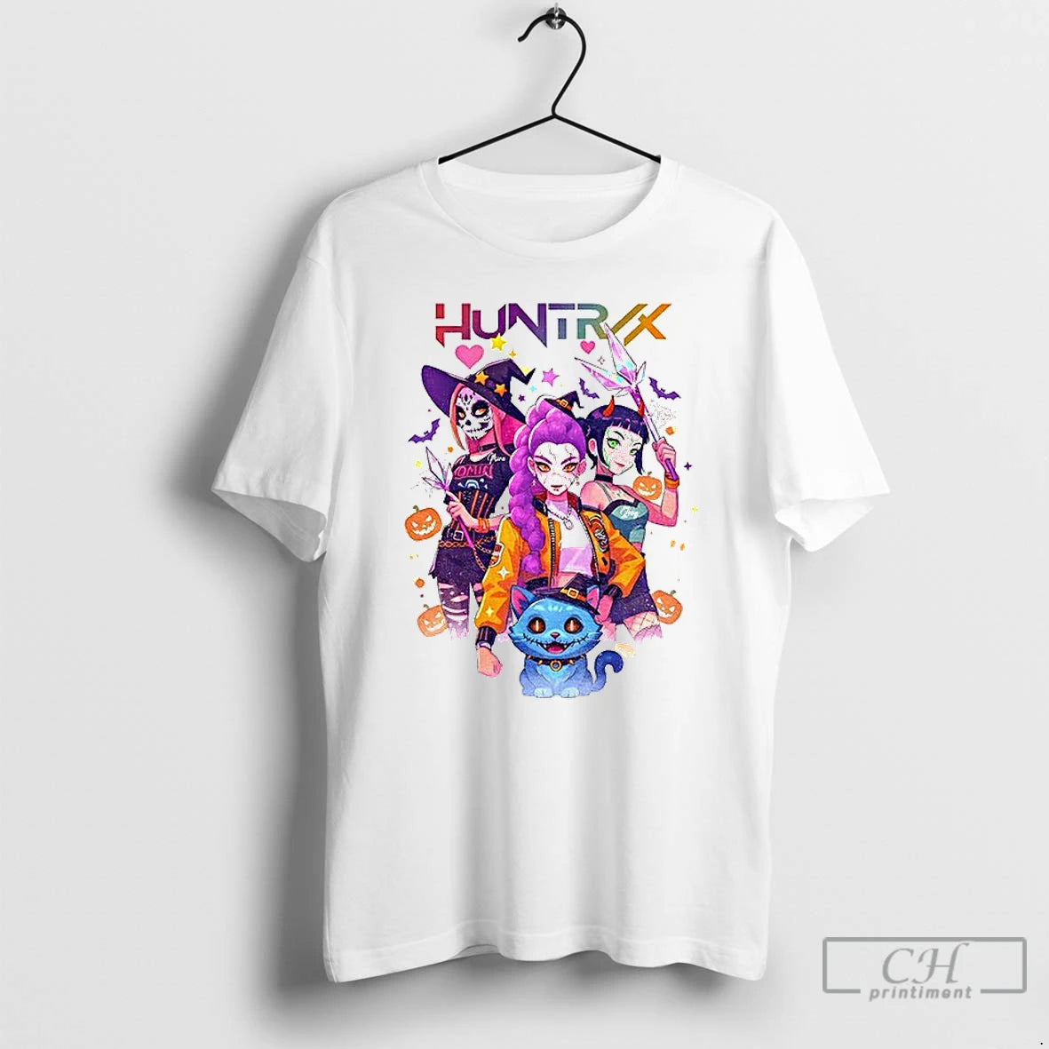 Premium Kpop Demon Hunters Derpy Tiger Kpop Huntrix Halloween 2025 T Shirts - clothing by TeeHivey.com