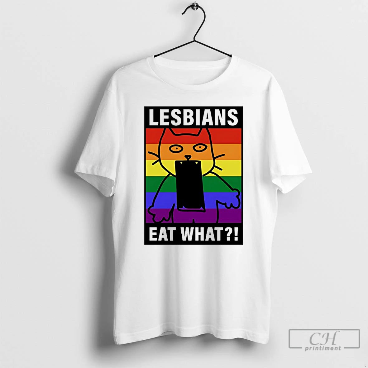 Premium Lesbians Eat What Cat Funny Lgbt - clothing by TeeHivey.com