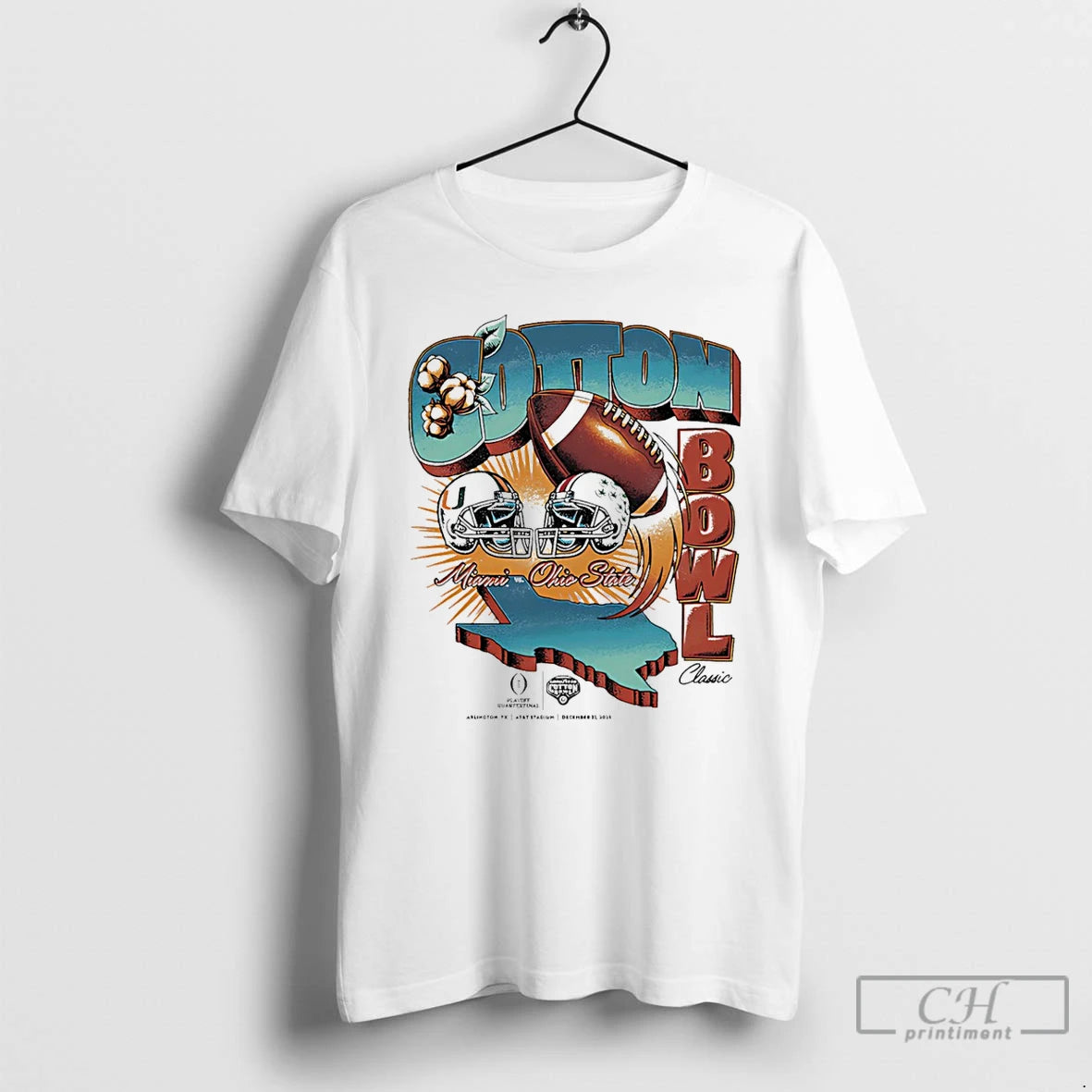 Premium Miami Vs Ohio State Cotton Bowl Classic 2025 Vintage Matchup - clothing by TeeHivey.com