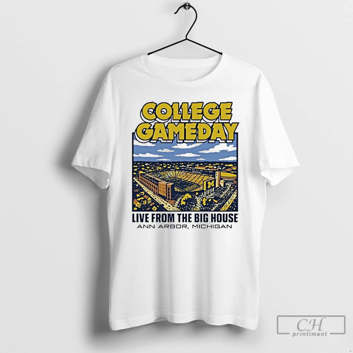 Premium Michigan Wolverines College Gameday 2025 Big House Stadium - clothing by TeeHivey.com