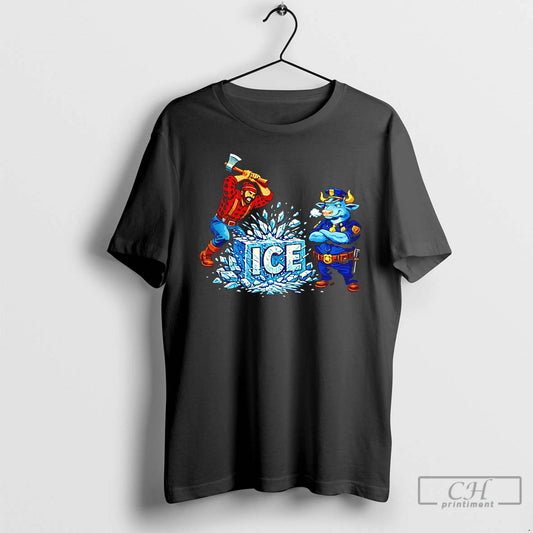 Premium Minnesota Resistance Paul And Blue Ox Anti Ice Cartoon - clothing by TeeHivey.com