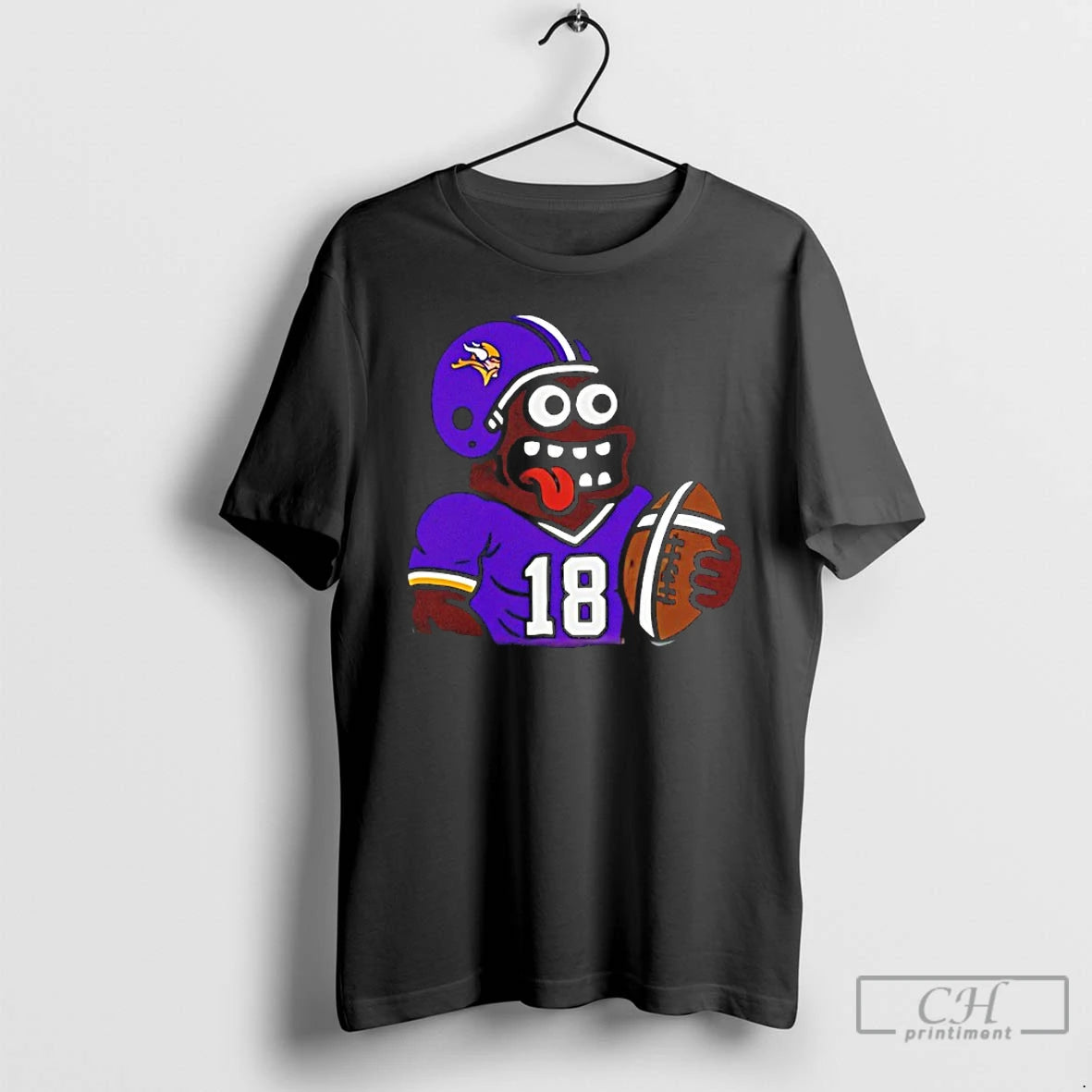 Premium Minnesota Vikings Justin Jefferson Monster Toast Cartoon - clothing by TeeHivey.com